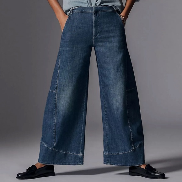 Pilcro Denim - Pilcro Blue Wide Leg Jeans